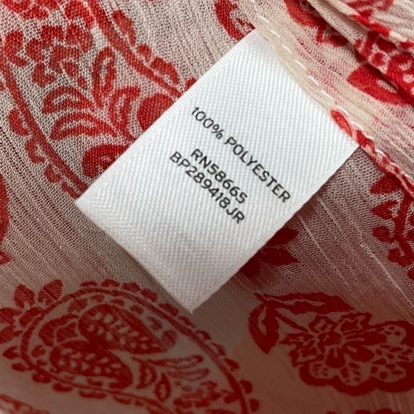 BP Kimono Cardigan Shoulder Wrap Sheer Paisley Open Front Top quarter sleeve - Picture 4 of 6